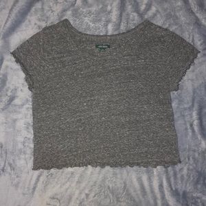 Grey crop top 12$